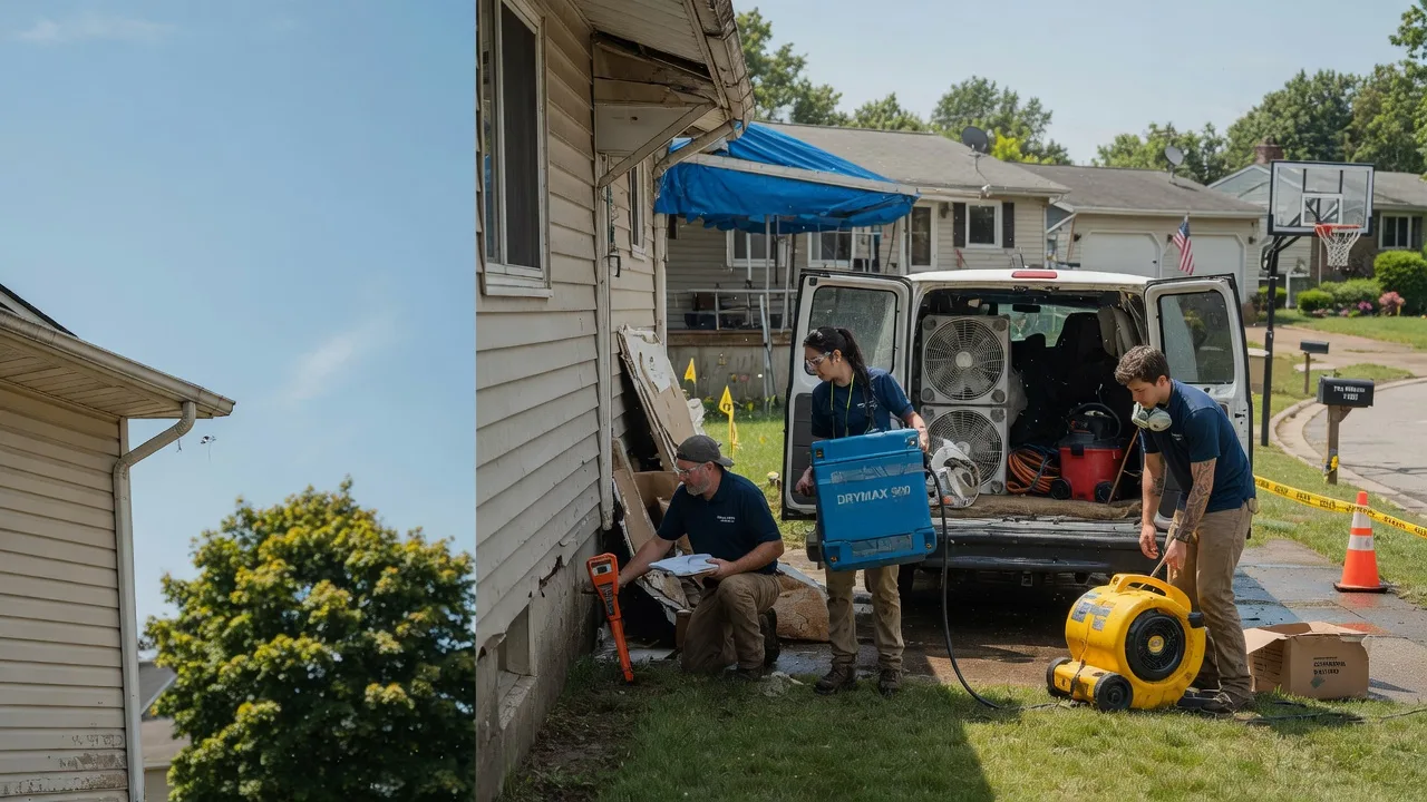 Ceiling Leak Cleanup in Glouster, OH near me